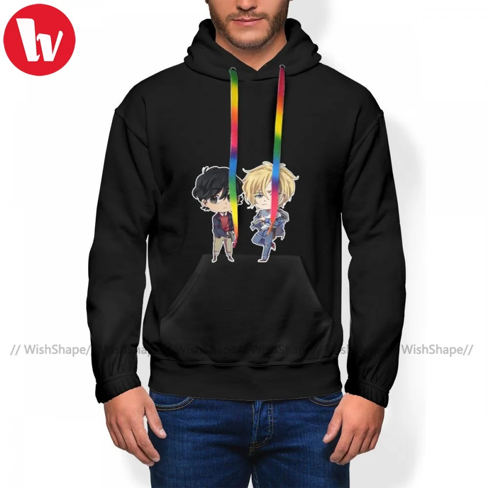 

Popular Banana Fish Hoodies Winter Polyester Hoodie Loose Long Sleeve Pullover Hoodie Mens XXL