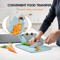 foldable plastic cutting board food grade kitchen accessories vegetables fruit meat bread general cutting board cooking tools