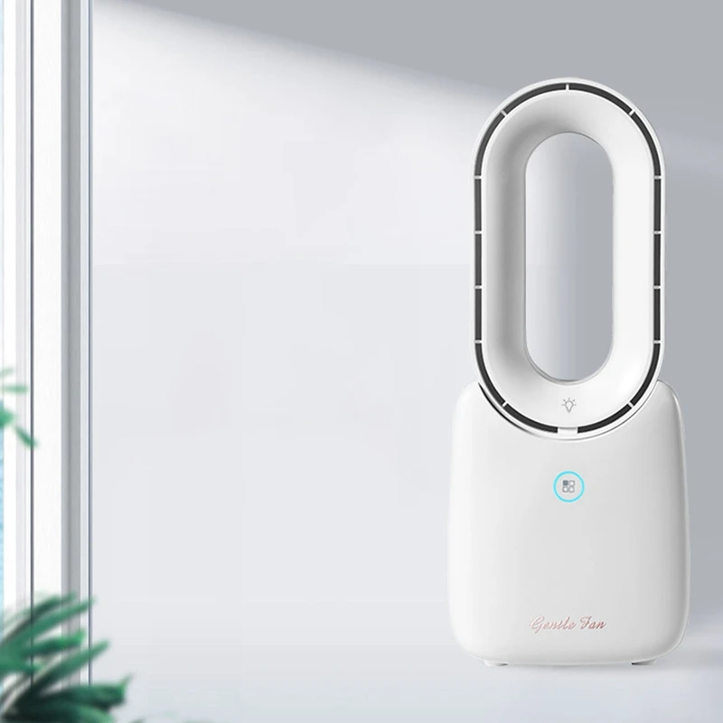 

Portable USB Charging Desktop Cooling Fan Office Dormitory Desktop Small Appliances Mute Leafless Fan