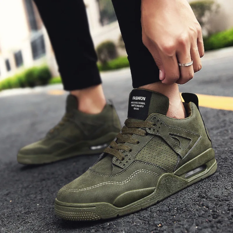 2019 новые мужские кроссовки кожаные повседневные туфли со шнуровкой удобные