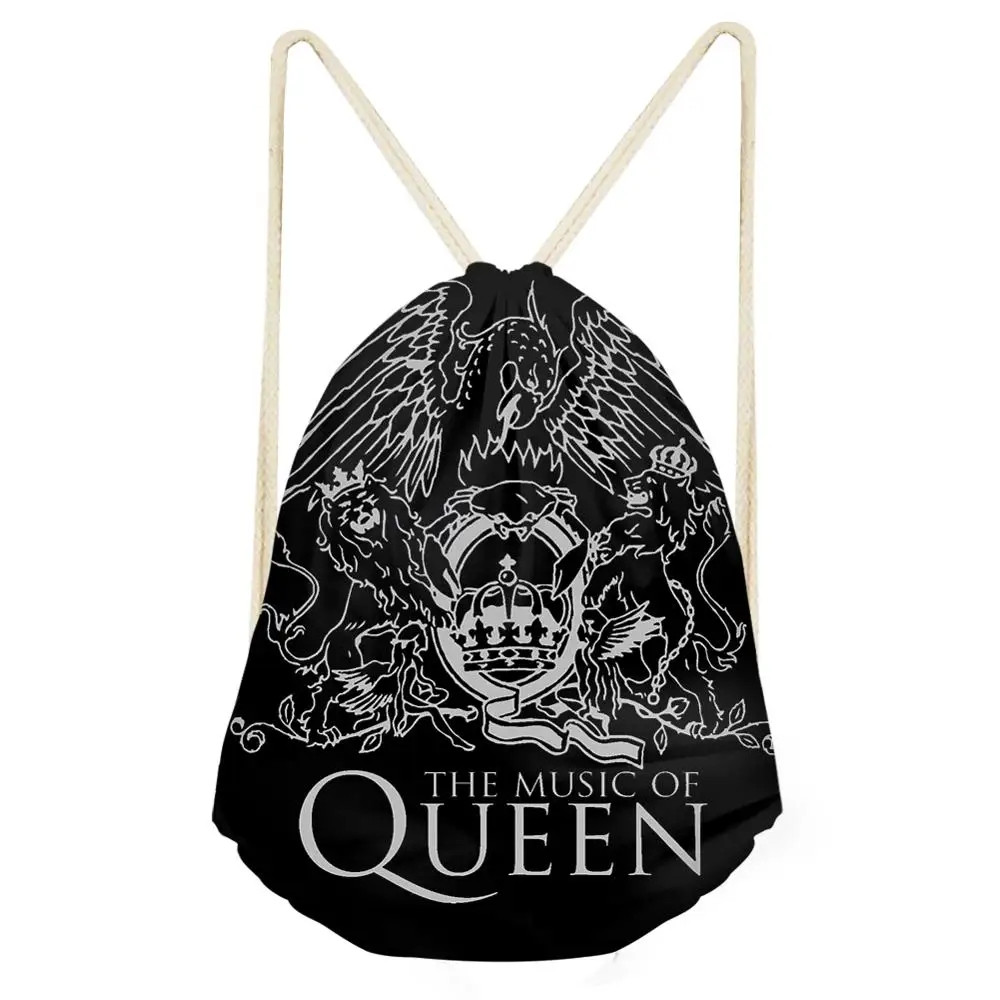 HaoYun/женские сумки на шнурках Пляжная обувь с рисунком Queen Band Рюкзак карманами