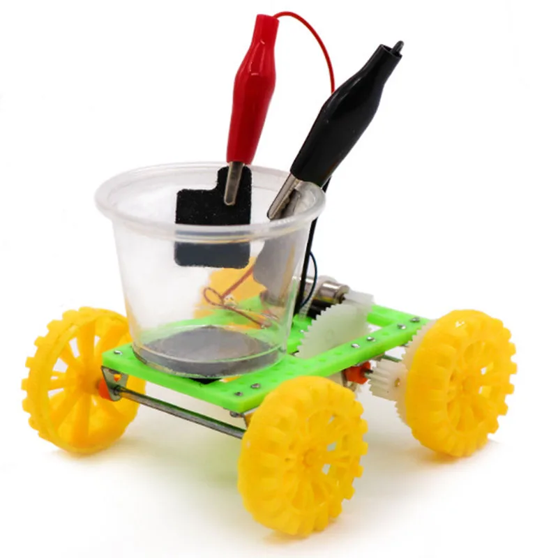 DIY Наука Гизмо Физика Эксперимент соленой воды мощность автомобиль Дети Ручная