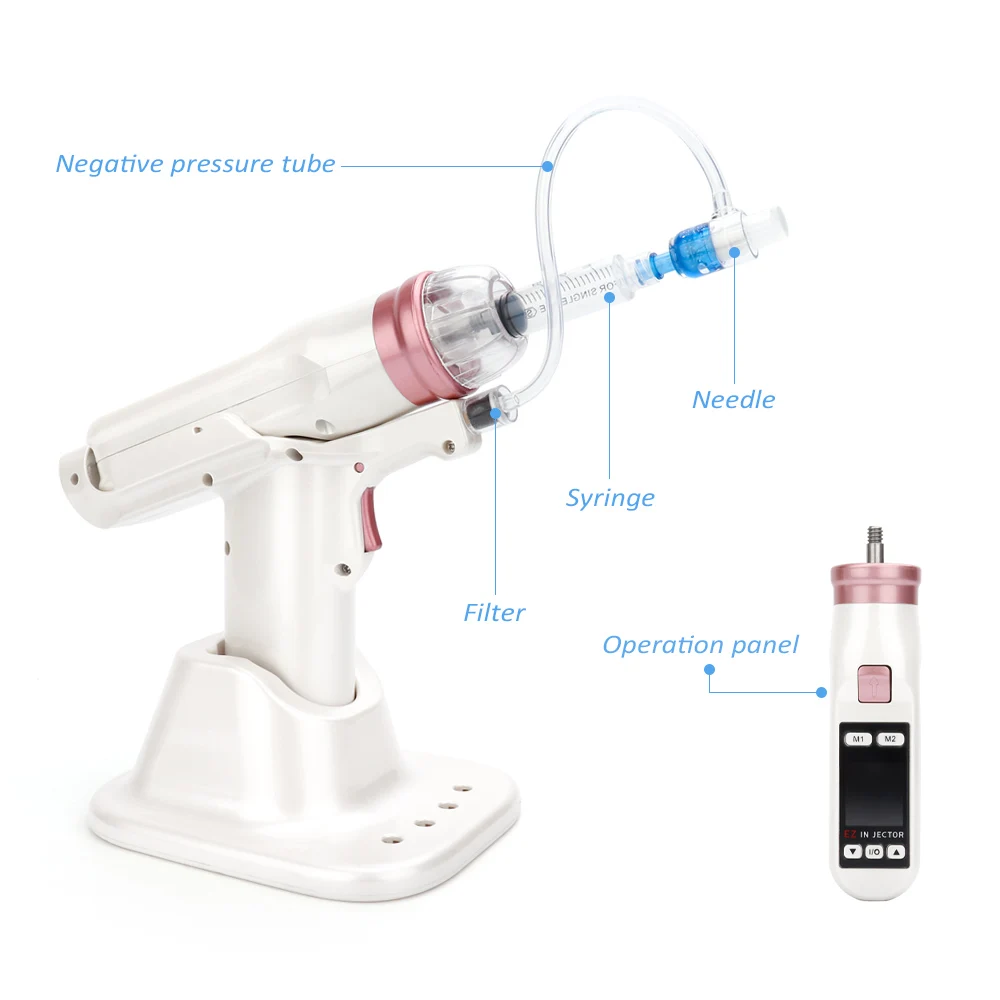 New Korea Mesogun EZ Negative Pressure Meso gun Hydrolifting Water Injector Needle Free Microcrystal Injection Skin Care Tools