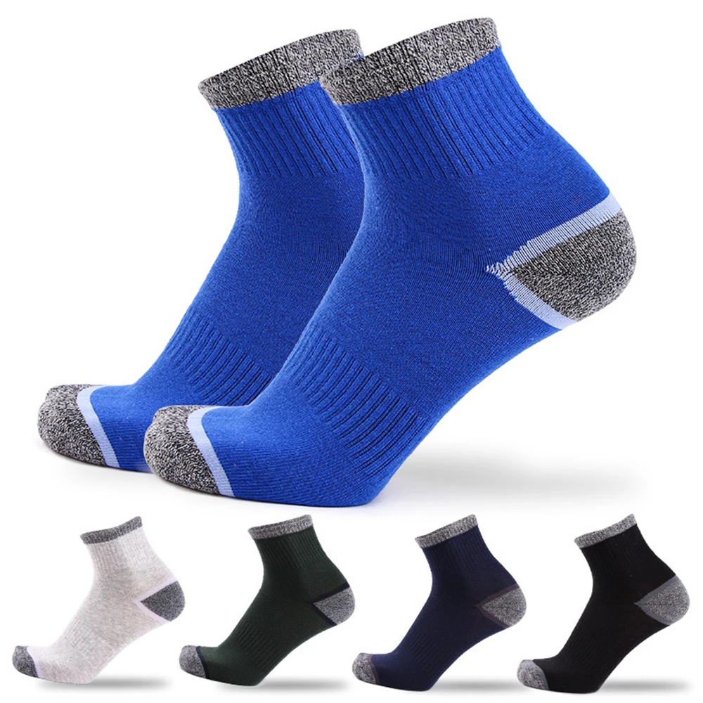5 Pairs Men Male Breathable Cotton Socks Set Stripe Patchwork Crossfit Ourdoor Sport Basketball Jogging Running Socks calcetines