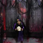 Черная марля для украшения на Хэллоуин, жуткая ткань, реквизит для страшного дома, жуткая маскарадная одежда, декор для вечеринки, окна, двери, уличный Декор