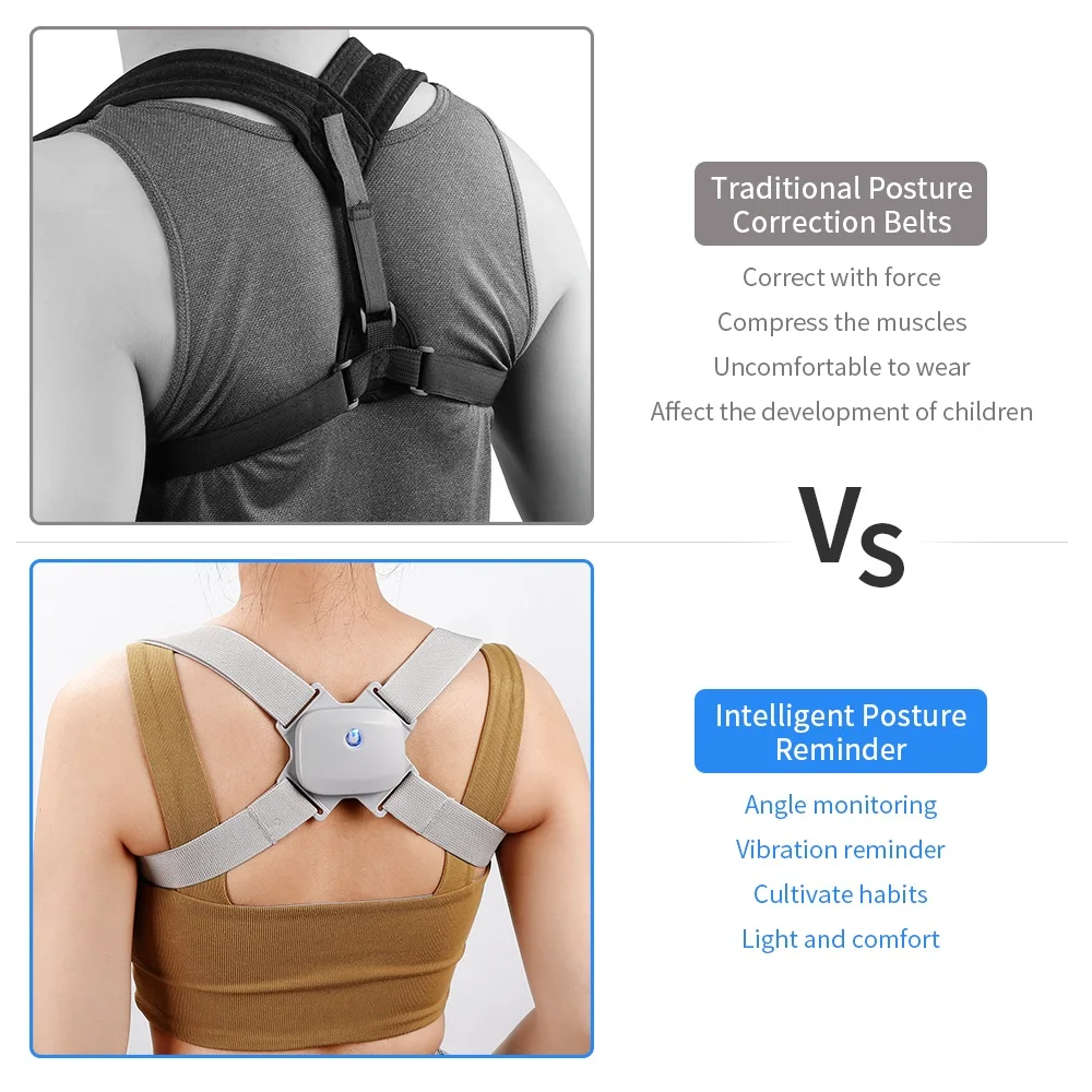 Регулируемый умный Корректор Осанки Спины пояс для тренировок коррекции спины и