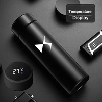 500ml portable car heating cup for ds spirit ds3 ds4 ds4s ds5 stainless steel water warmer bottle led light temperature display