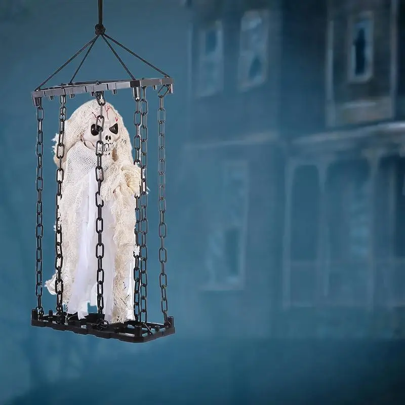

Halloween Hanging Decoration Scary Skeleton Ghost in Prison Horrible Pendant