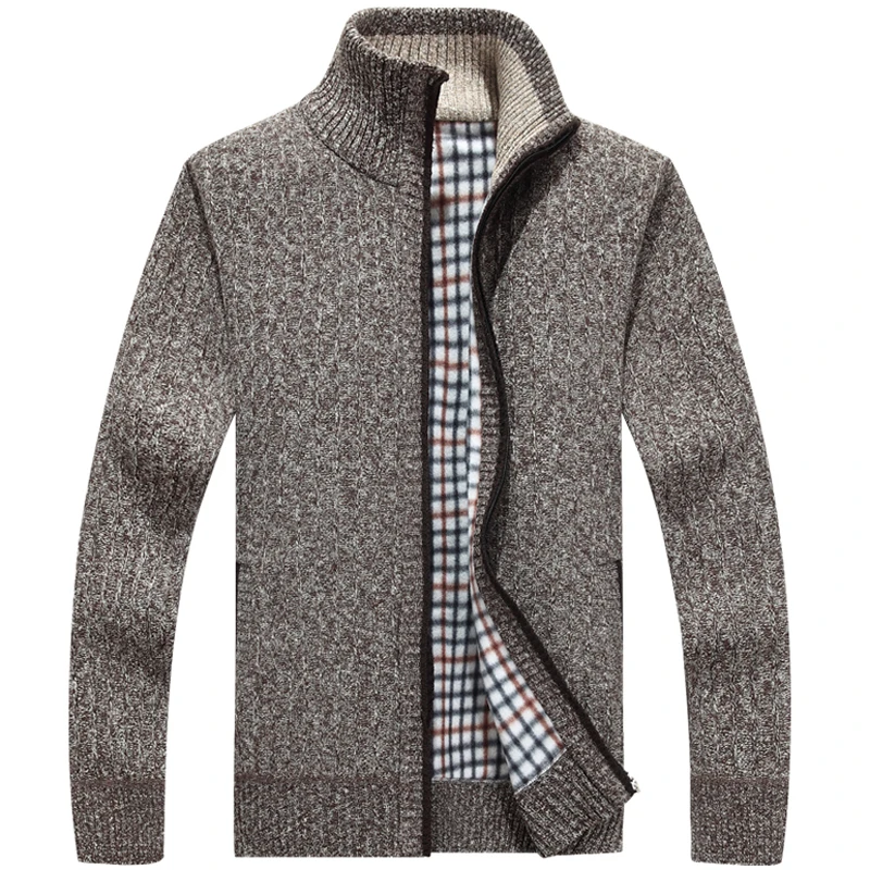 Мужской плотный кардиган теплый Повседневный Кардиган в Корейском стиле осень