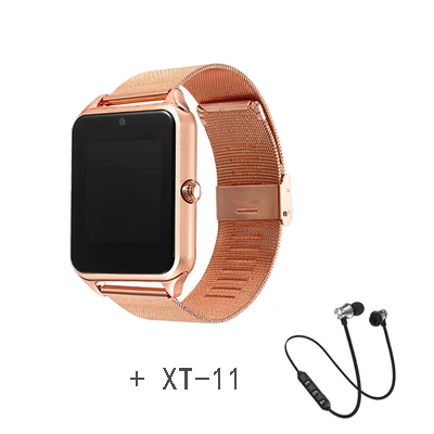 Gold and XT-11 S Умные часы Z60, Bluetooth, умные часы Z60, умные часы с sim-картой, TF камерой, умные часы, Android, умные наручные часы для мобильного телефона - Цвет: Gold and XT-11 S