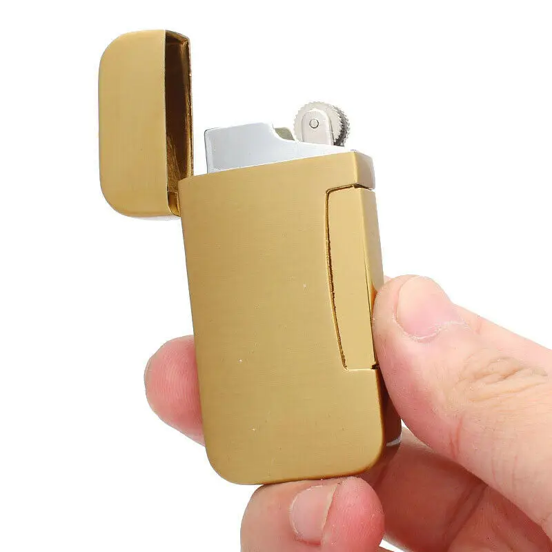 Zhenduo классические мужские металлические ветрозащитные зажигалки многоразовые