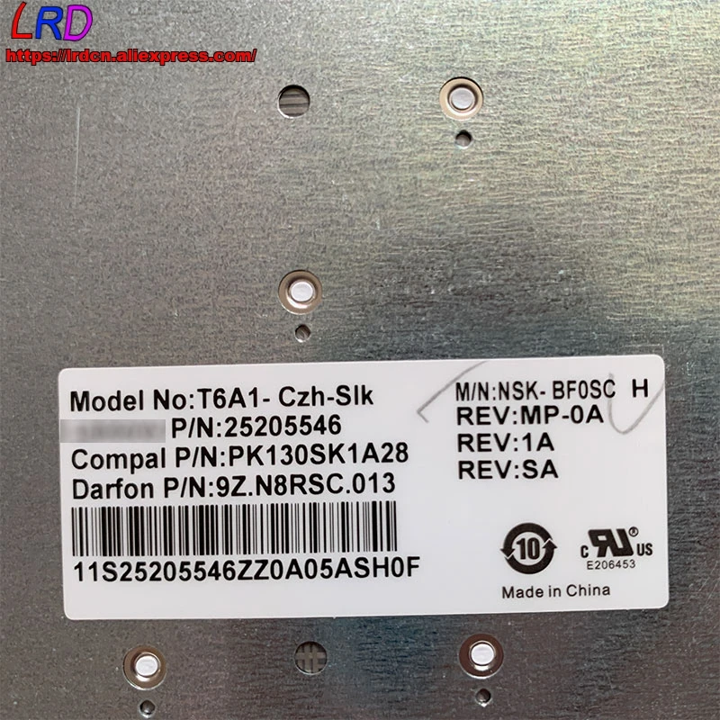 Чешская клавиатура CZ для ноутбука Lenovo Z710 U510 25205546 25205576 25205606|Клавиатуры замены| |