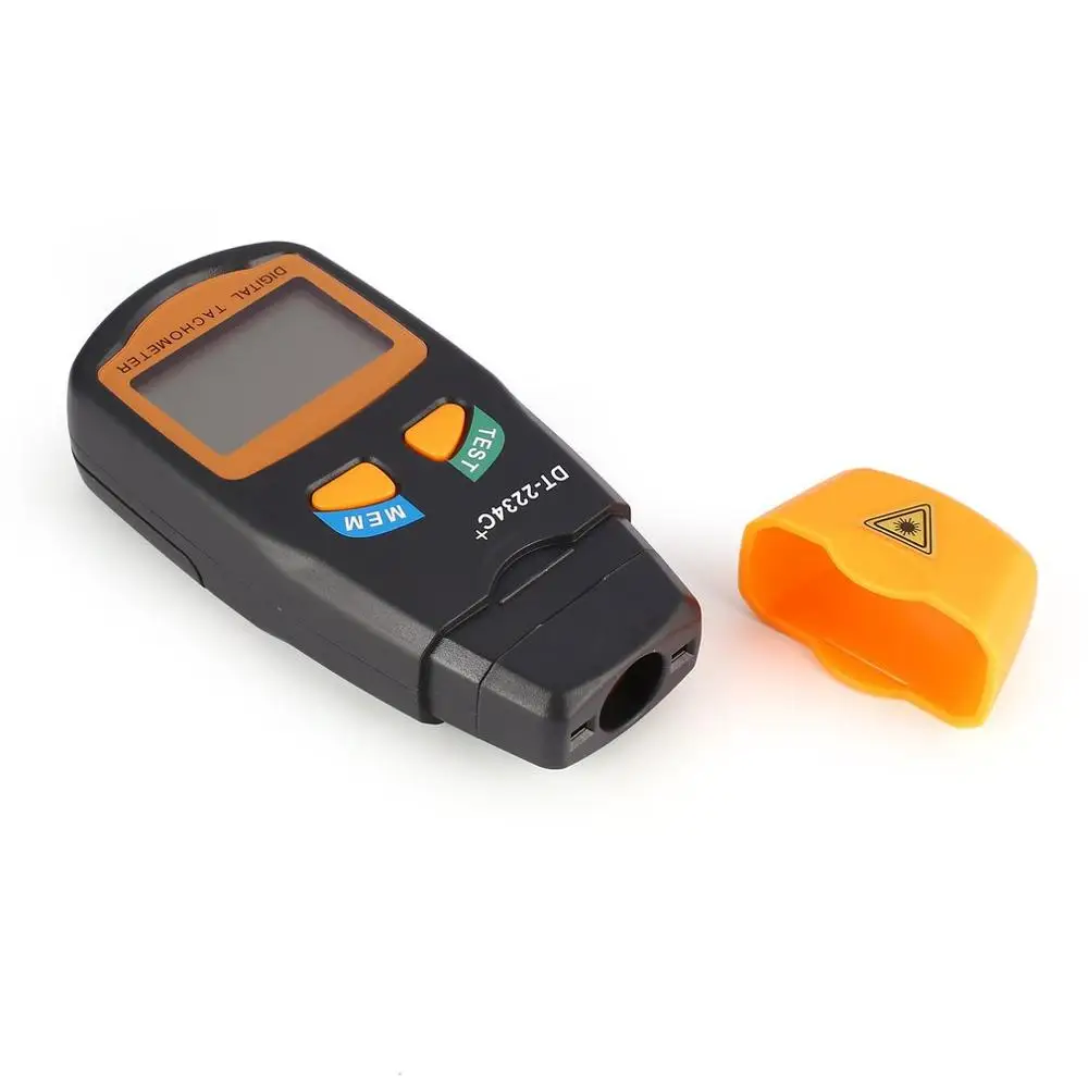 DT2234C + Ручной ЖК цифровой Мини Бесконтактный Лазерный Фото Тахометр RPM измеритель