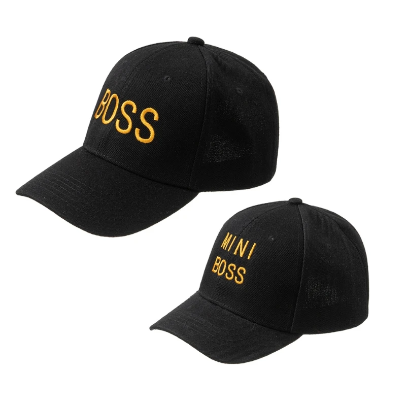 

Parent-Child Cap with Embroidered Letters Element Embroidered Baseball