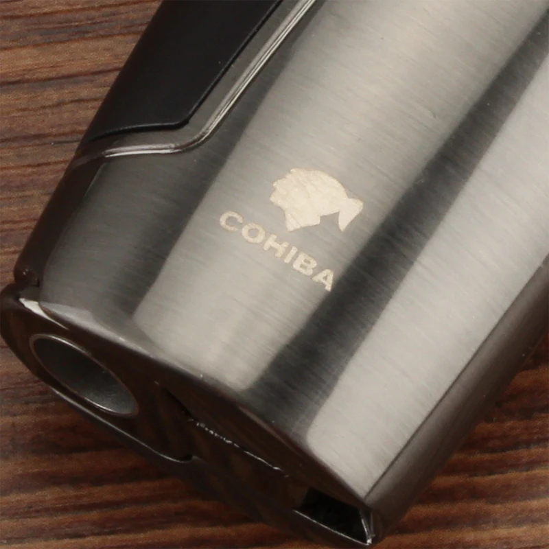Газовая зажигалка COHIBA 3 фонарика зажигалки для сигарет переносной аксессуар