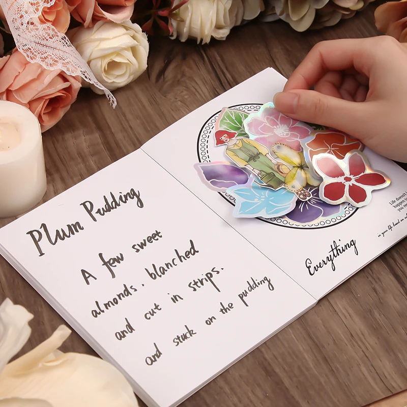 Набор для записей Dimi 20 листов/книжный коллаж штампы Стильный блокнот в горошек