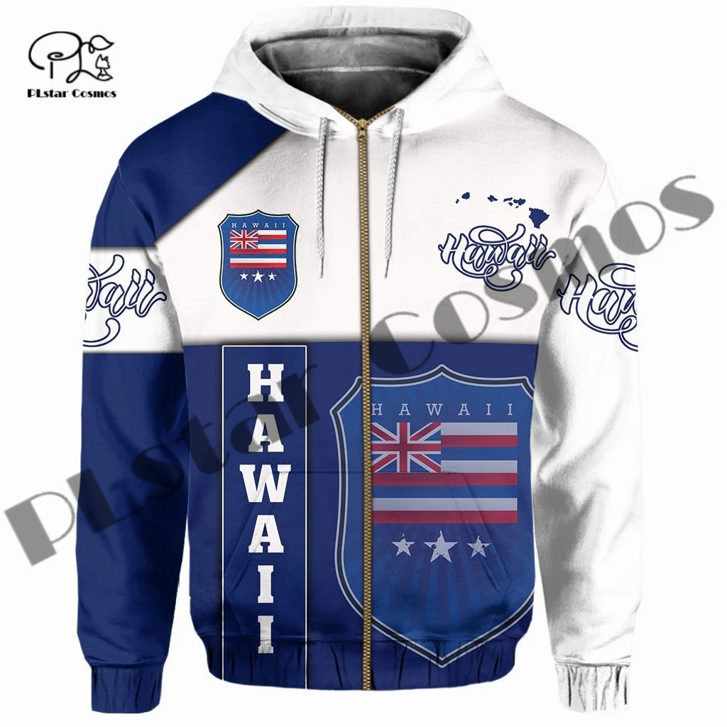 

PLstar Cosmos 3DPrint Newest Tribe Flag Hawaii Funny Unique Harajuku Streetwear Unisex Hoodie/Sweatshirt/Zip Hawaii Style-18