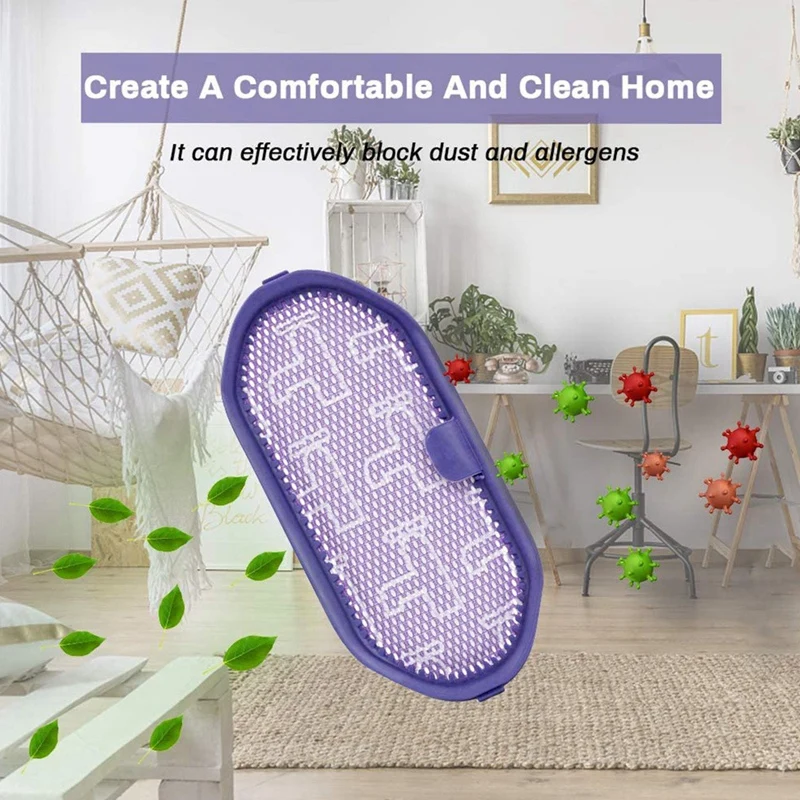 

Vacuum Cleaner Replacement Filter for Dyson DC30, 4 Pcs Dyson DC44 Filter + 2 Cleaning Brushes, Washable Pre Filter