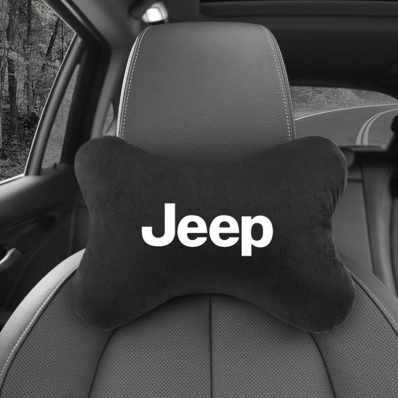1pcs Car Auto Seat Head Neck Rest Cushion Headrest Pillow Pad for Jeep Renegade Wrangler JK Rubicon Cherokee PatriotAccesspories|Панели и