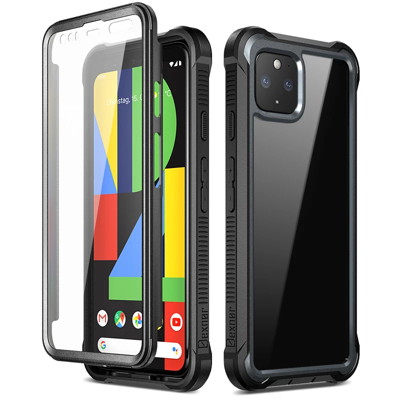 Роскошный Жесткий чехол для защиты экрана Google Pixel 4 XL из ПК ТПУ силикона 360