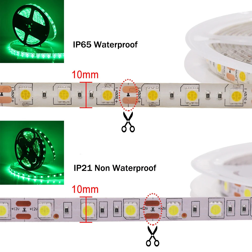 5 м 5050 RGB Светодиодная лента 12 в 60 светодиодов/м RGBW RGBWW Гибкая ленточная