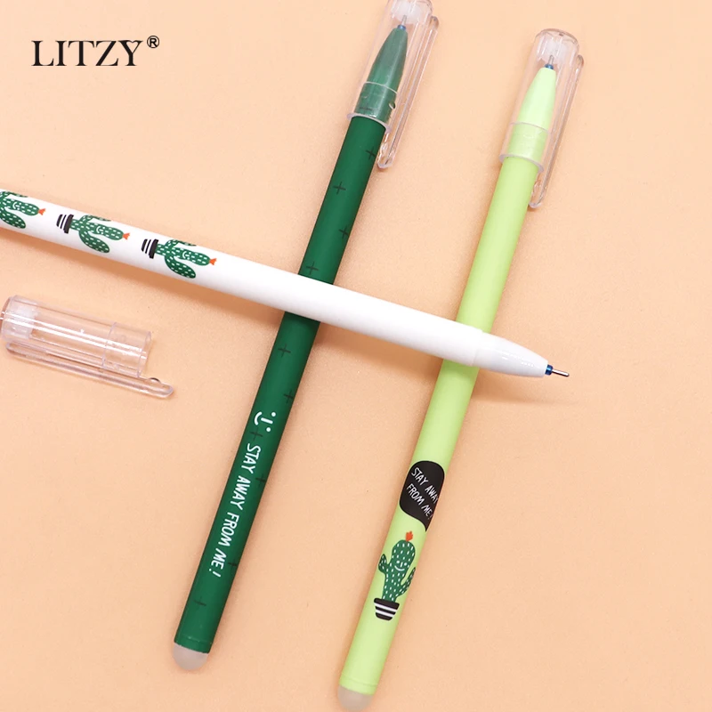 Кактус Волшебная гелевая ручка 3/6 шт./компл. 0 38 мм синие чернила стираемая