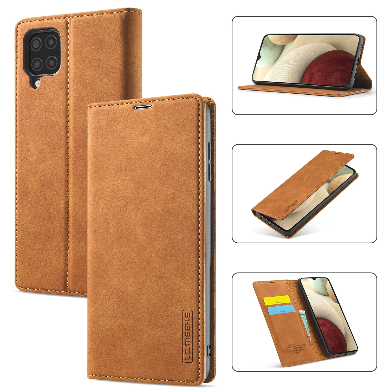 

Luxury Magnetic Wallet Phone Case For Apple iPhone 11 Pro 12 Mini XR XSMax 6 6S 7 8 Plus SE 2020 Holder Leather Flip Stand Cover