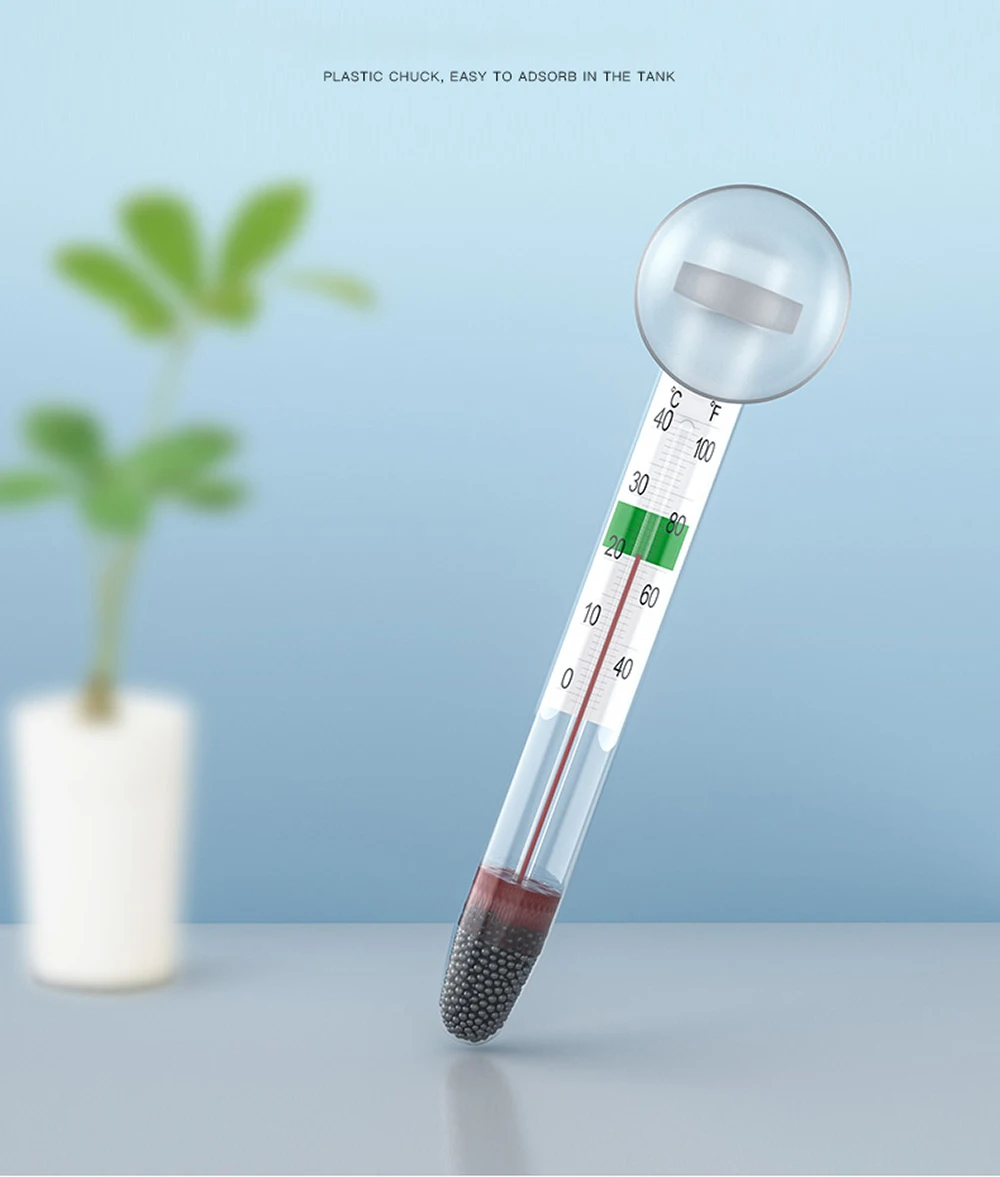 1Pcs Aquarium Fresh/Salt Fish Thermometer 3D Digital Electronic Temperature Measurement Fish Tank Temp Meter E2shopping