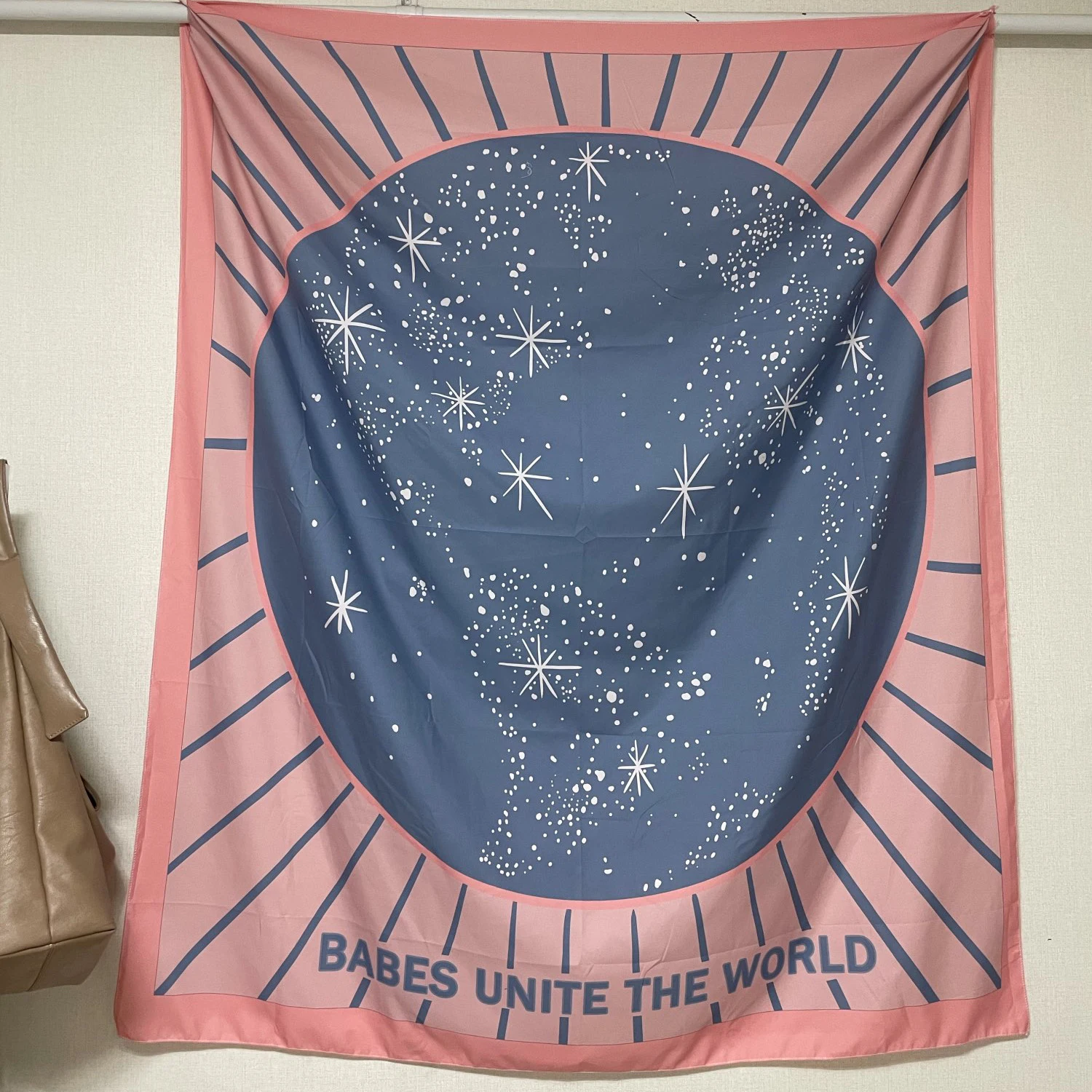 Хиппи Мандала гобелен настенный из розовой ткани синее звездное небо Boho домашний