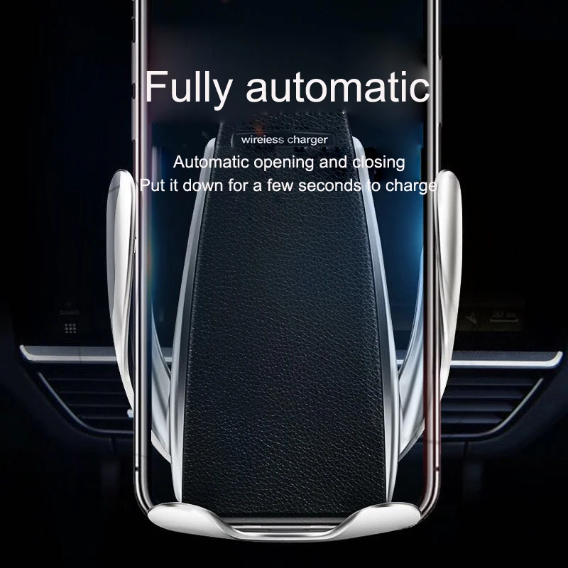 2021 new car bracket wireless charging charger navigation bracket 10w suitable for apple android huawei xiaomi free global shipping