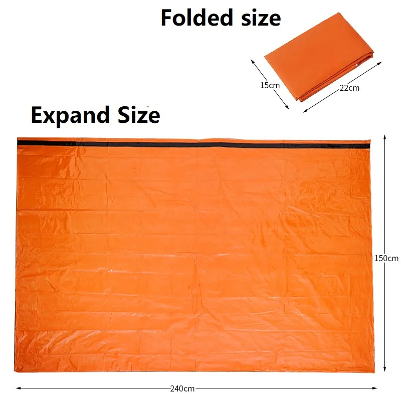 Открытый простой тент PE аварийный портативный утепленное Одеяло Теплый спальный