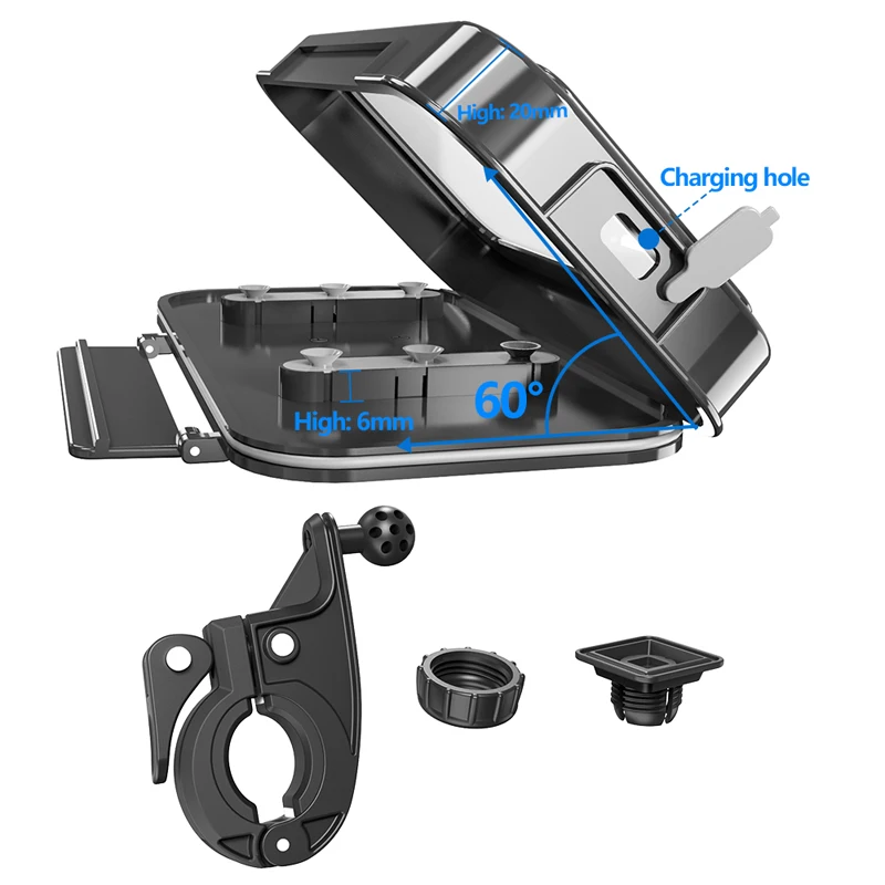 bike mobile phone holder universal motocycle waterproof case bicycle handlebar clip mount phone stand for iphone samsung xiaomi free global shipping