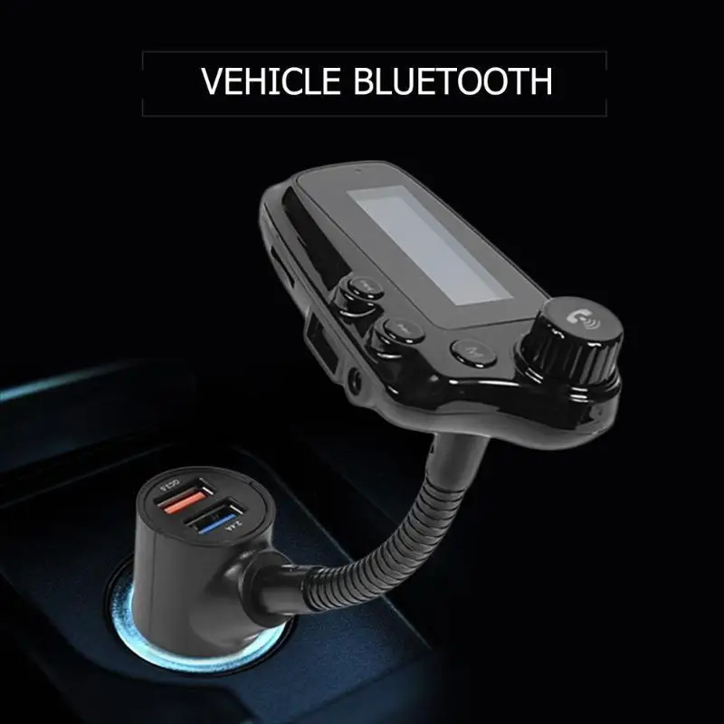 D19 Bluetooth fm-передатчик беспроводной громкой связи автомобильный комплект MP3-плеер