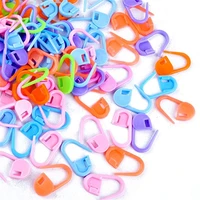 50100pcs mix color plastic resin small clip locking stitch markers crochet latch knitting tools needle clip hook sewing tool