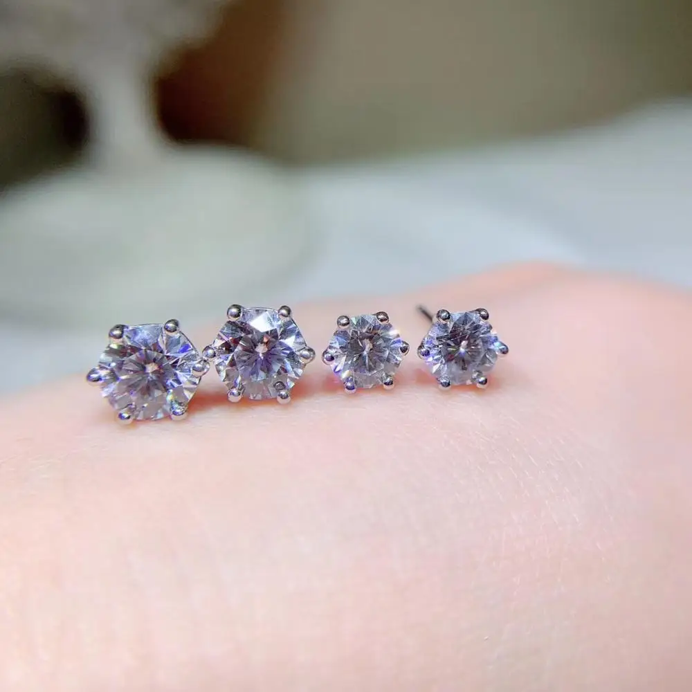 Круглый бриллиант с муассанитом Kkmall Store вырезанный однослойный карата прошел