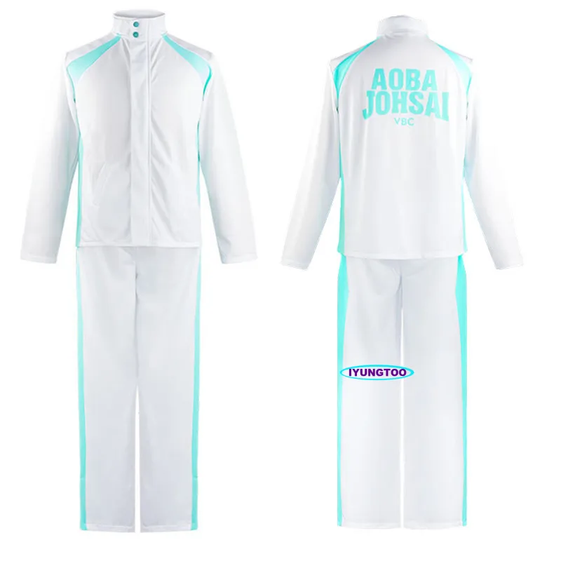 Аниме Haikyuu Cosplay костюм куртка волейбольная спортивная одежда Karasuno Nekoma Aoba Johsai