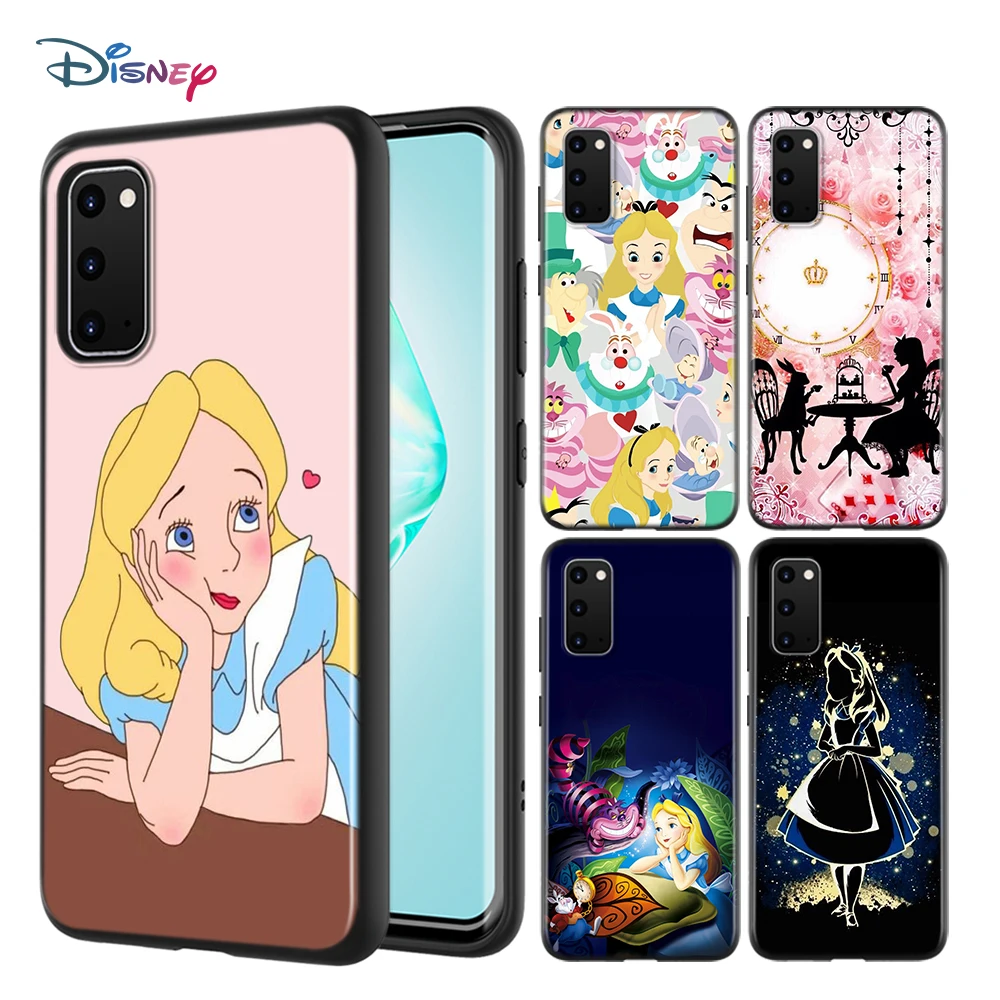

Alice in Wonderland For Samsung Galaxy A73 A33 A72 A71 A52 A51 A22 A12 A32 A21S 4G 5G Silicone Soft Black Phone Case