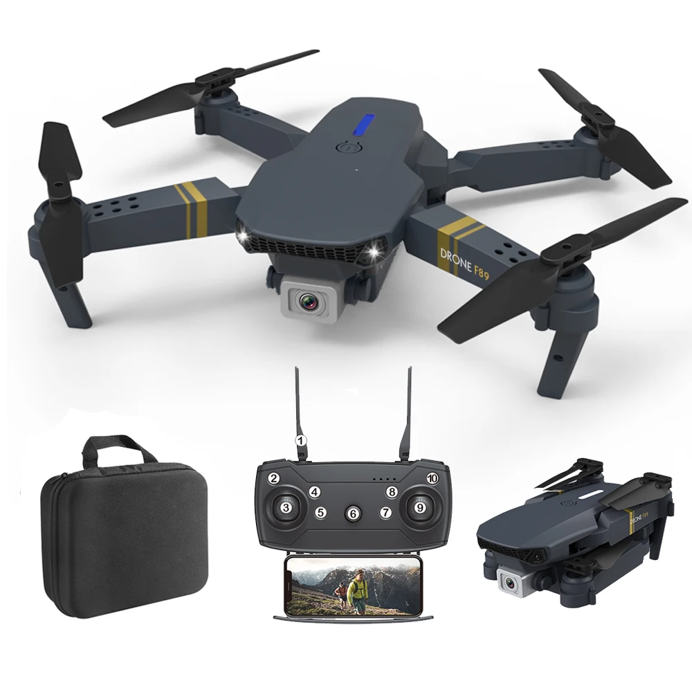 

Camoro Foldable Quadcopter Mini Drone with Wide Angle 4K 1080P 720P Dual Camera Height Hold GPS RC Camera Drones Kid's Gift Toy