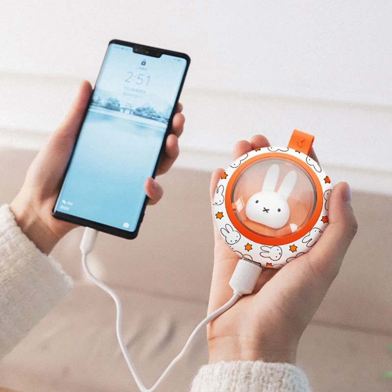 MIPOW X Miffy power bank 5000mAh PD 20W Hand warmer powerbank For iphone XIAOMI Convenient Built-in night light | Мобильные телефоны