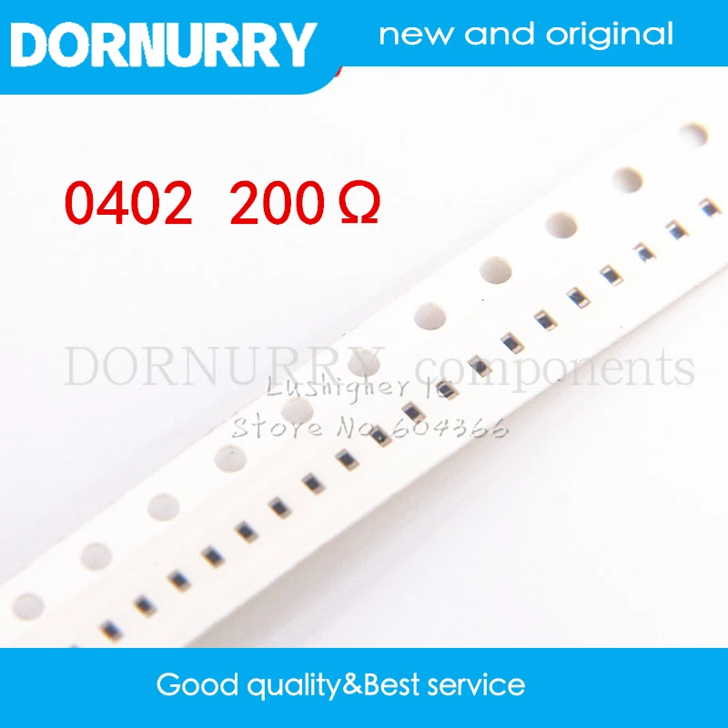 

100 шт. 0402 SMD резистор 1% 200 Ом R DORNURRY