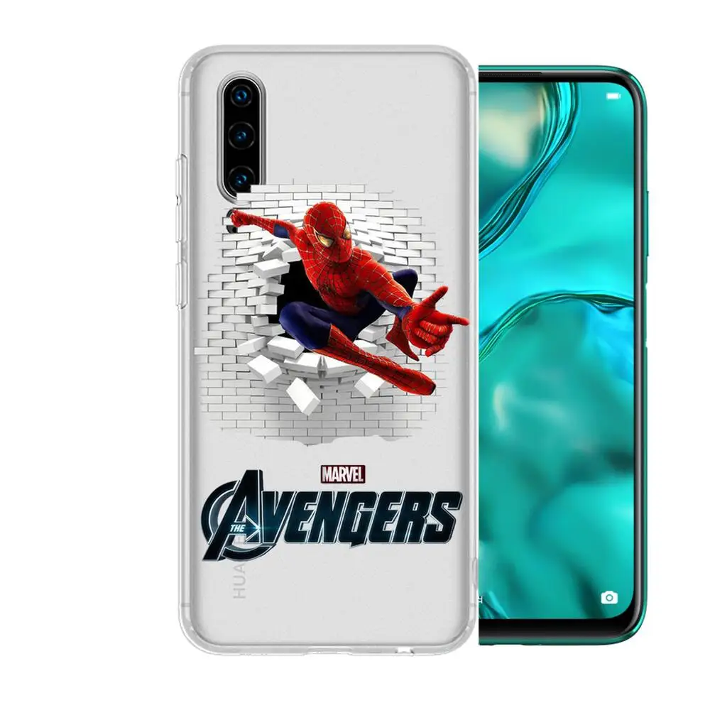 2021 чехол для телефона с супергероями из аниме Человек-паук Huawei p50 P40 P30 P20 P10 P9 P8 Lite E