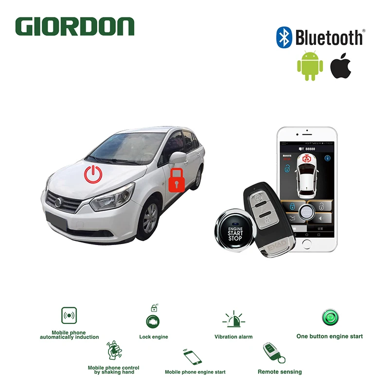 Универсальный БЕСКЛЮЧЕВОЙ вход PKE комфортная Система Android APP телефон