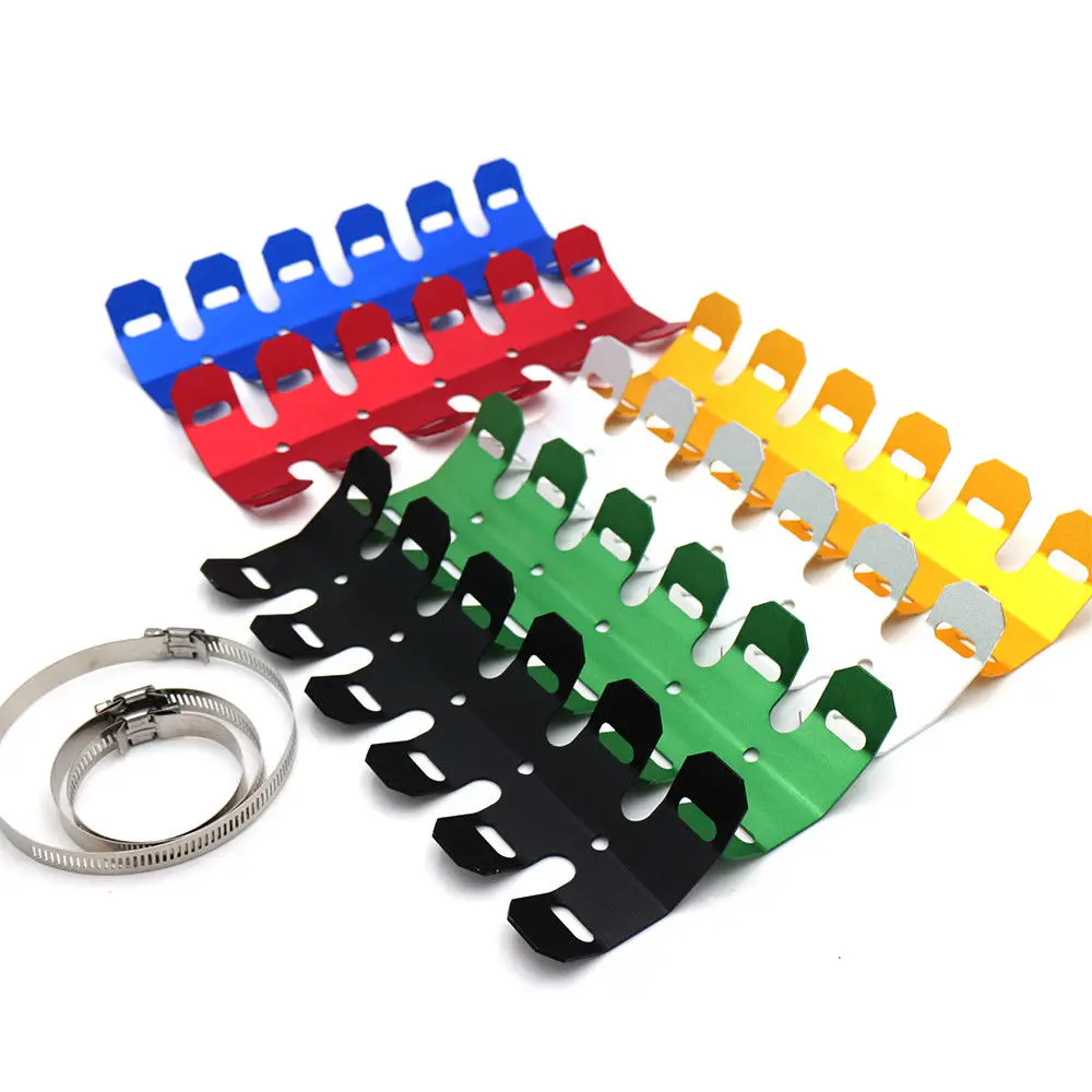 Motorcycle Exhaust Muffler Pipe Cover Heat Shield Guard Insulation For Honda Kawasaki Suzuki Yamaha KTN | Автомобили и мотоциклы