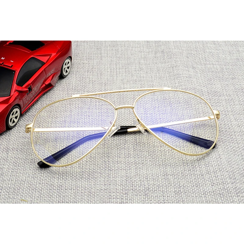 Мужская классическая металлическая оправа в стиле пилота высококачественный