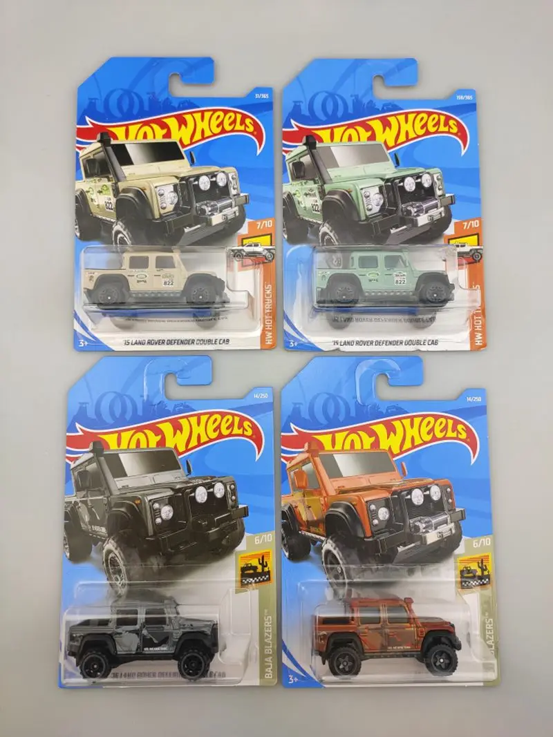 

Hotwheels9F популярный маленький спортивный автомобиль 15 LAND ROVER DEFENDER двойная кабина игрушки для детей собирать подарки