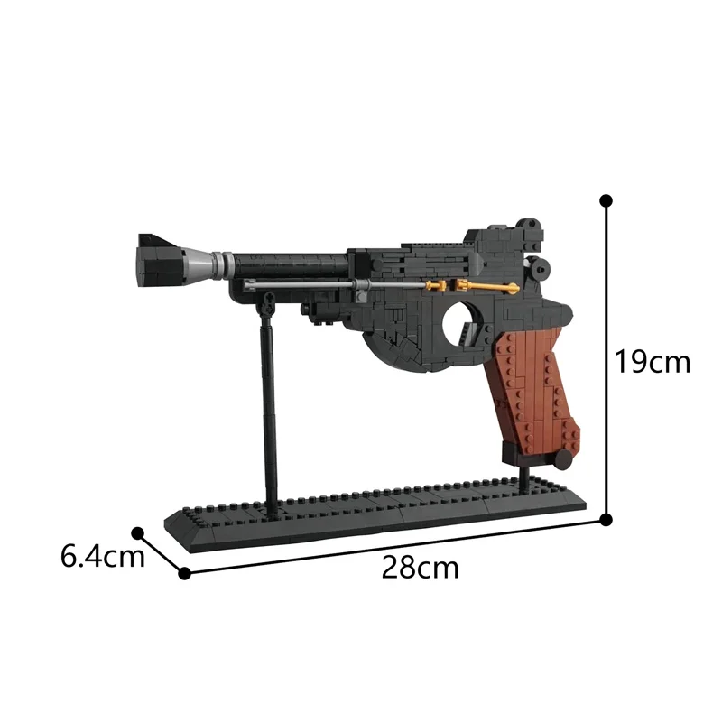 

MOC Pistol High-Tech Gun Submachinegun Set Model MOC Building Blocks Bricks Boys Gifts DIY Toys For Children Gift