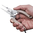 Рыболовные плоскогубцы LINNWL из нержавеющей стали, мини-плоскогубцы, рыболовные аксессуары, разделенное кольцо приманки, рыболовные ножницы, резак, оплетка лески