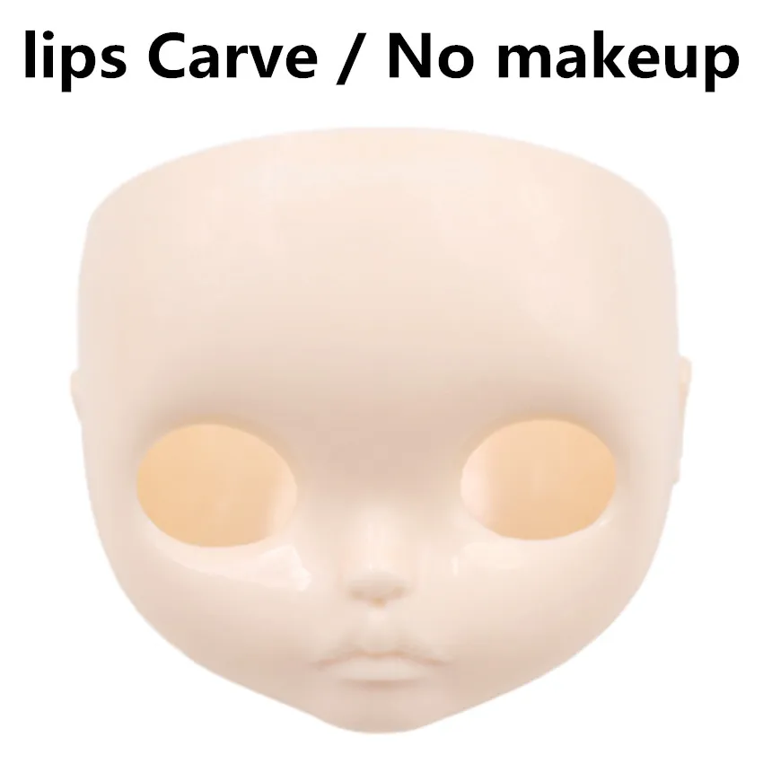 lips carve no makeup Blyth кукла лицевая пластина, включая заднюю пластину и винты, макияж изменение практики, белый натуральный черный Прозрачная Кожа Детская кукла - Цвет: lips carve no makeup