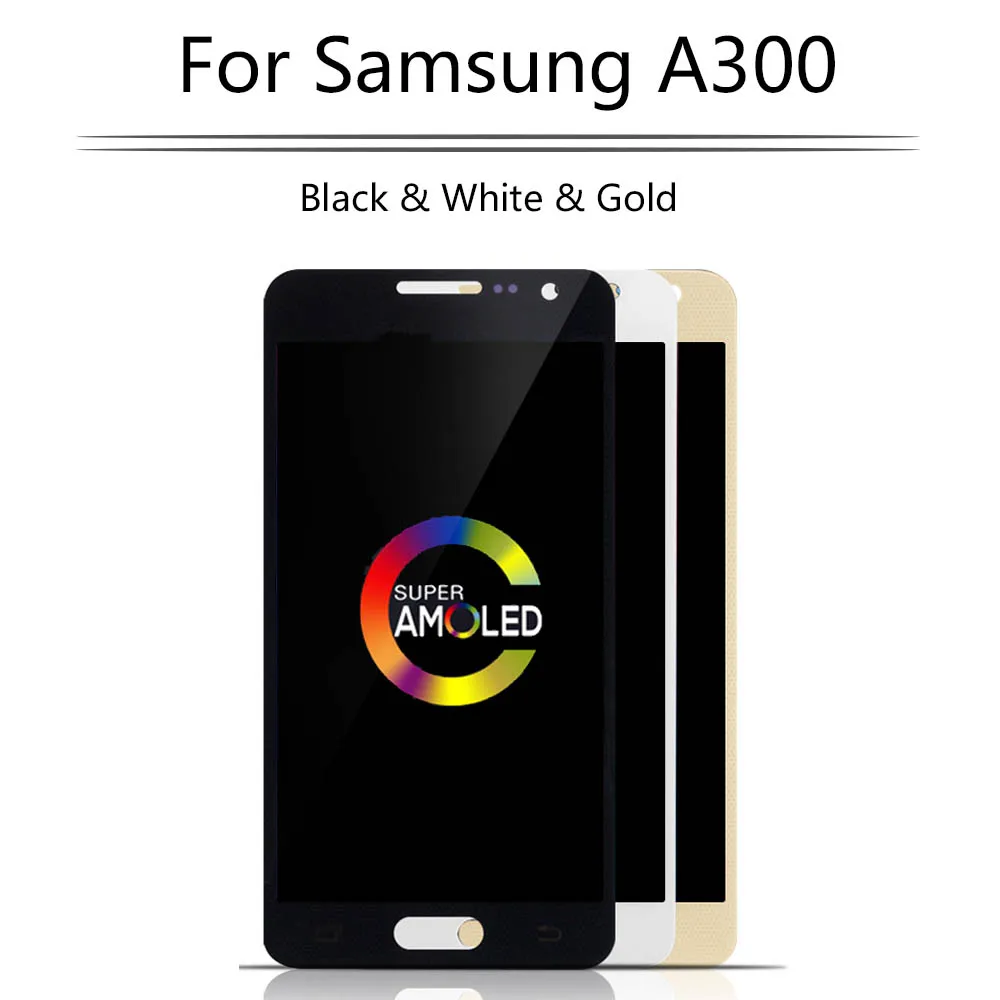 ЖК дисплей AMOLED 4 5 дюйма для Samsung Galaxy A3 2015 A300 A300X A300H A300F A300FU с сенсорным экраном и