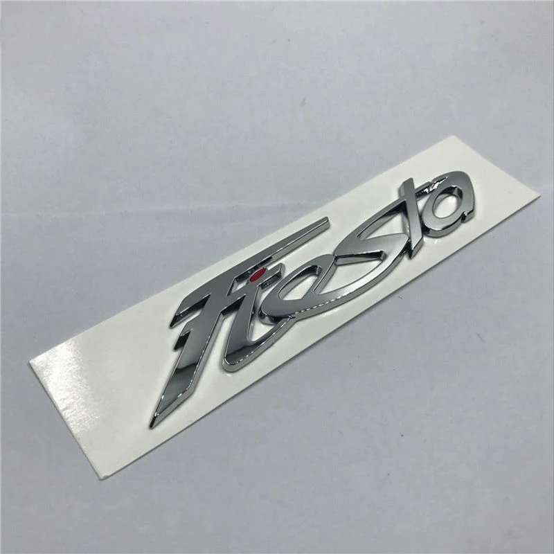 

Car Stickers And Decals Car Styling For Ford Fiesta Logo Auto Tial Gate 3D Silver Emblem Badge Nameplate Sticker Car Accessories